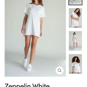 Perfectwhitetee White T-Shirt Dress